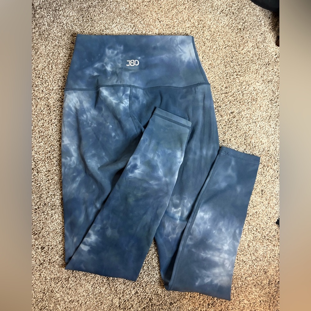 J80 Blue Tie-Dye Leggings